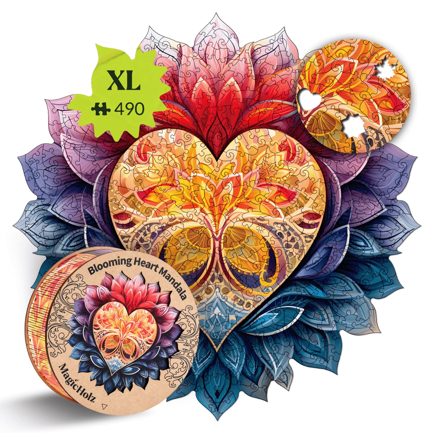 Blühendes Herz Mandala - Image 10