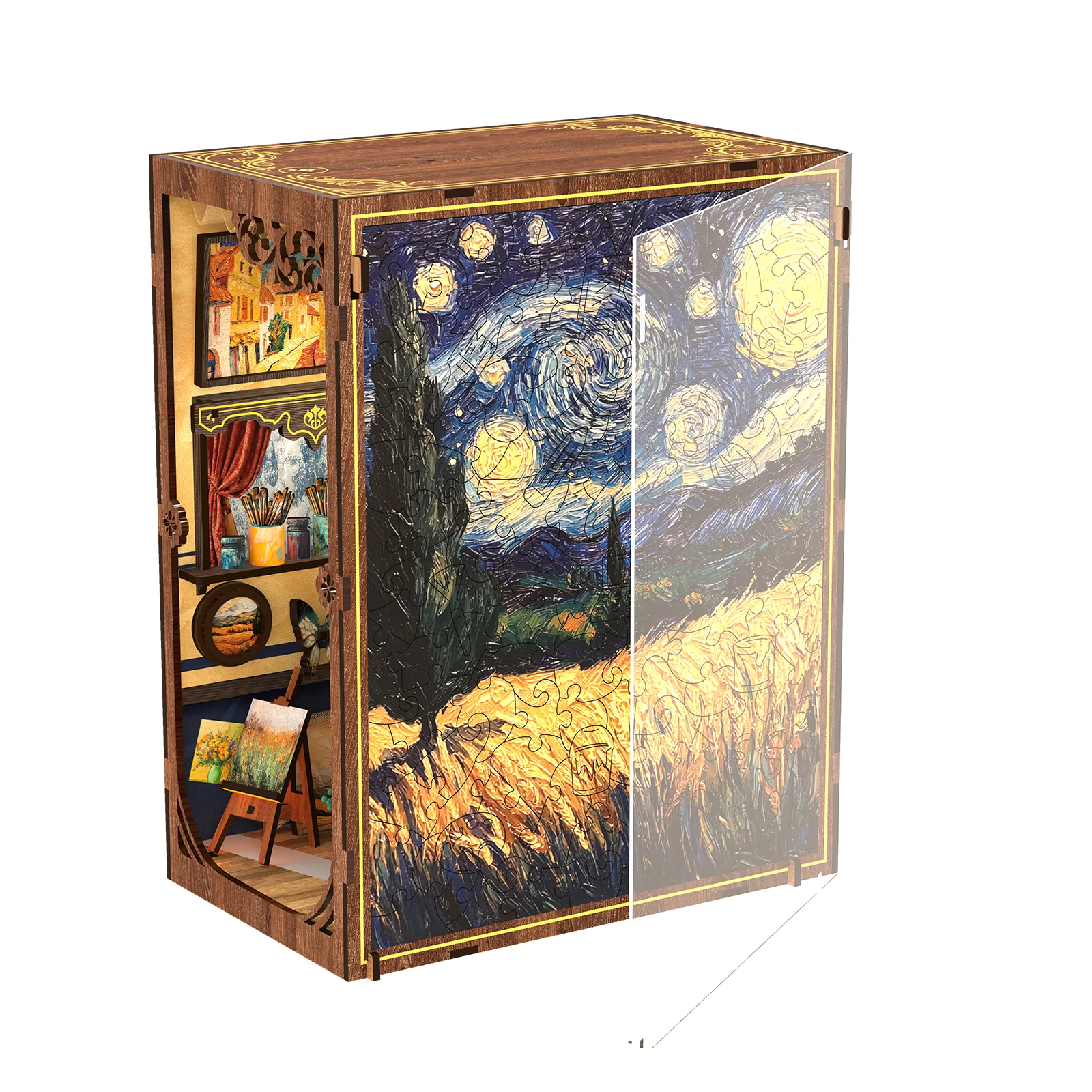 Van Gogh Book Nook | Sternennacht aus Saint-Rémy - Image 10