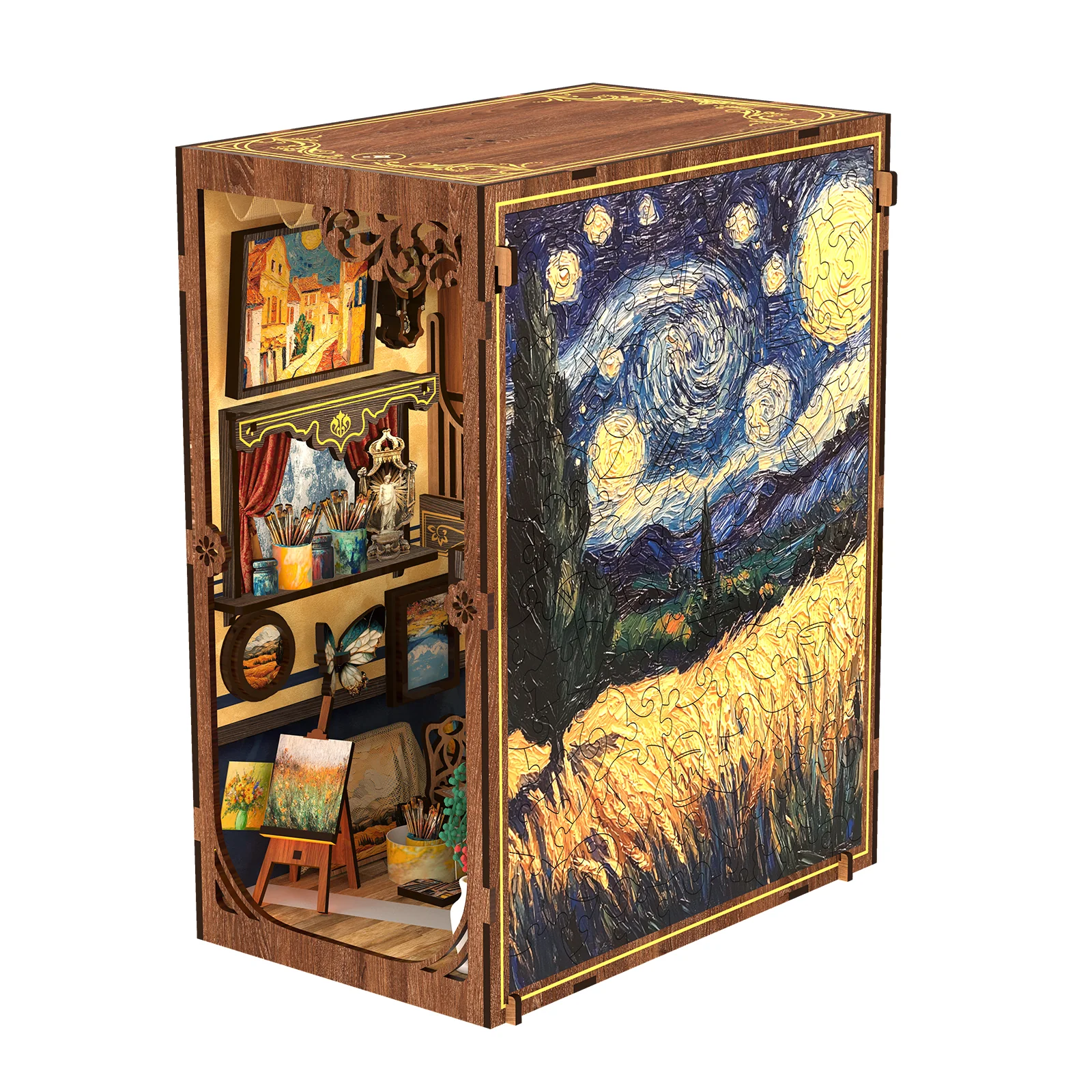 Van Gogh Book Nook | Sternennacht aus Saint-Rémy - Image 12