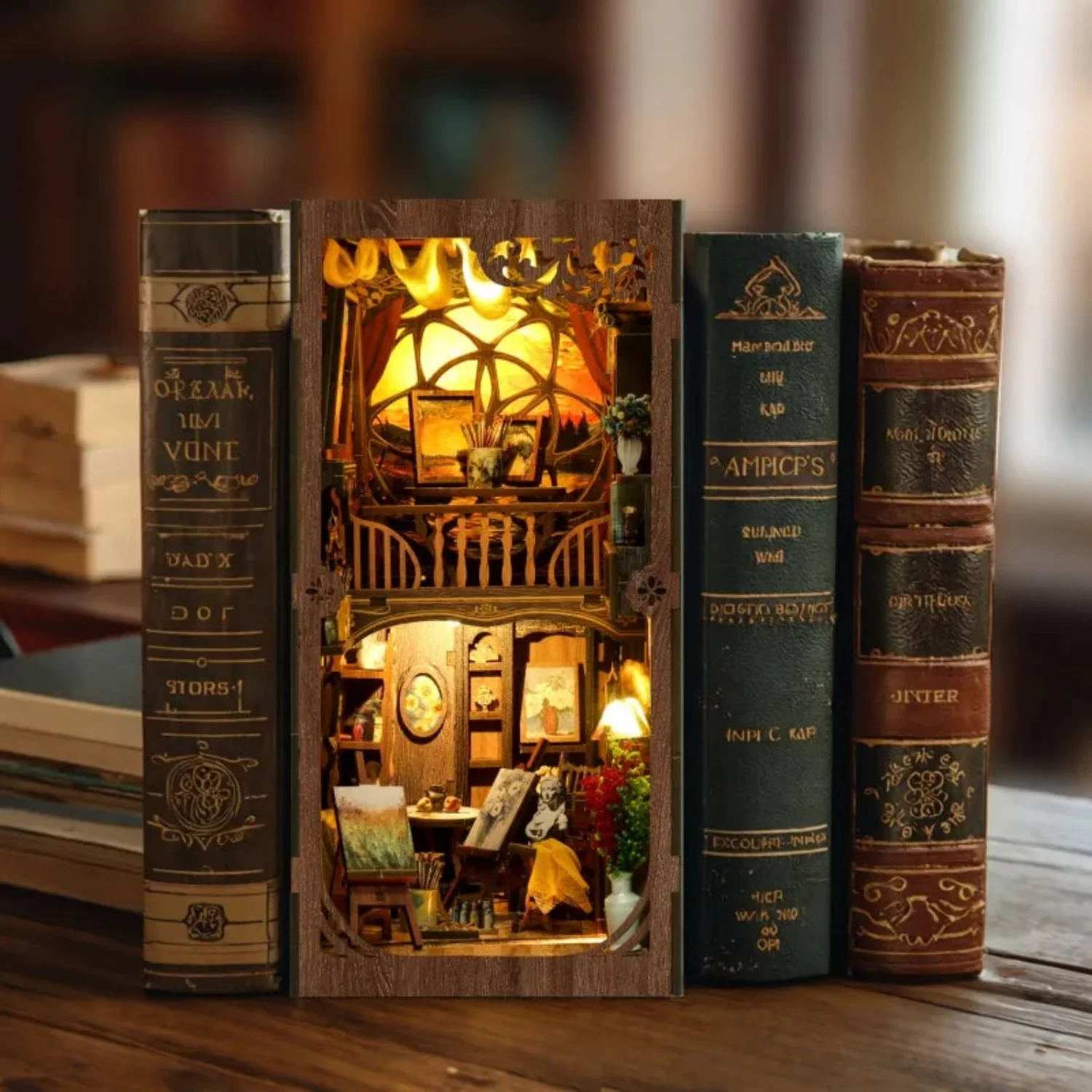 Van Gogh Book Nook | Sternennacht aus Saint-Rémy - Image 7