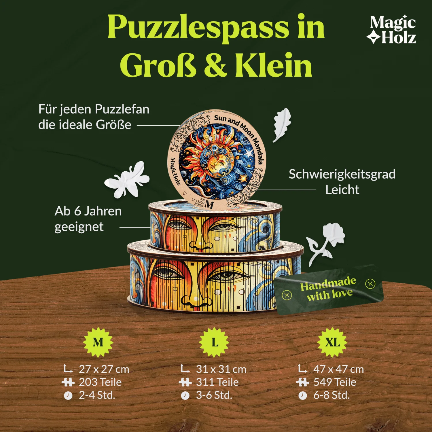 Harmonie Sonne & Mond — Muttertags-Mandala-Puzzle - Image 4