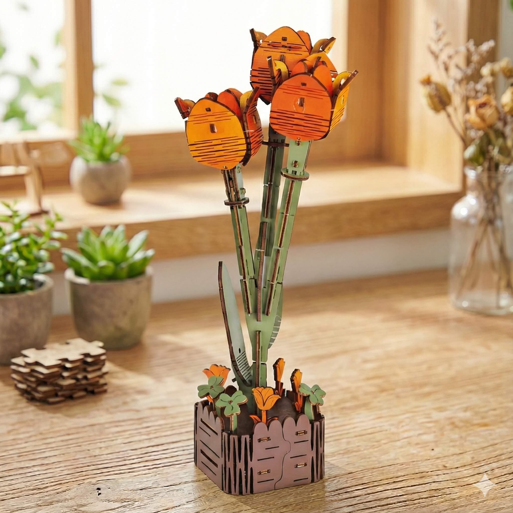 Holzblumen - Zeitlose Blumen aus Holz 🌼 - Image 8