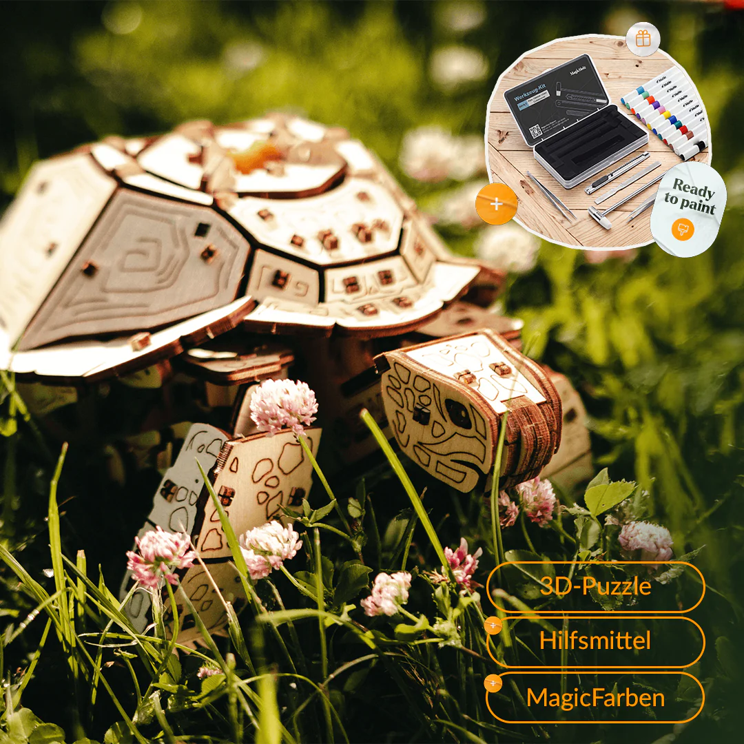 Schildkröten-Reise — Muttertags-Bausatz mit Mechanik