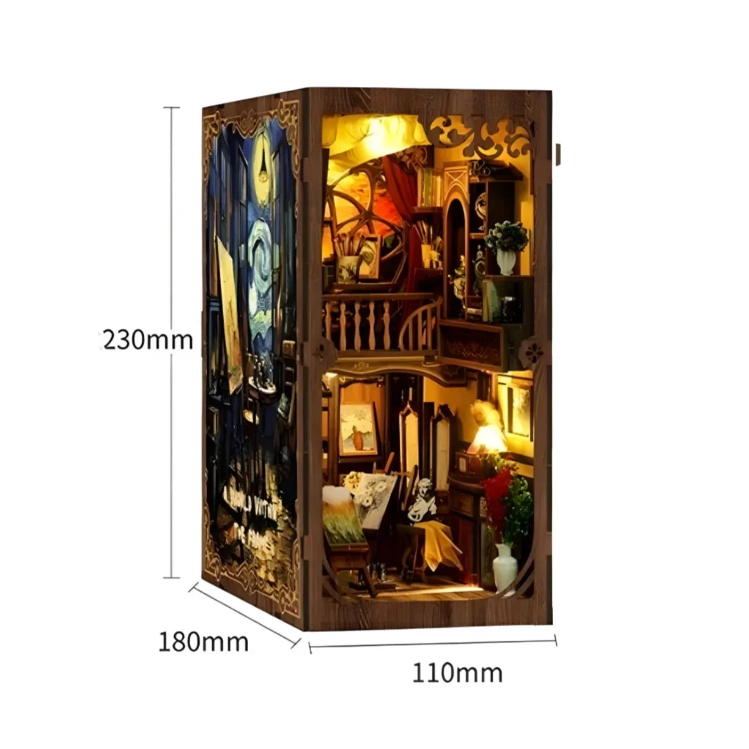Van Gogh Book Nook | Sternennacht aus Saint-Rémy - Image 8
