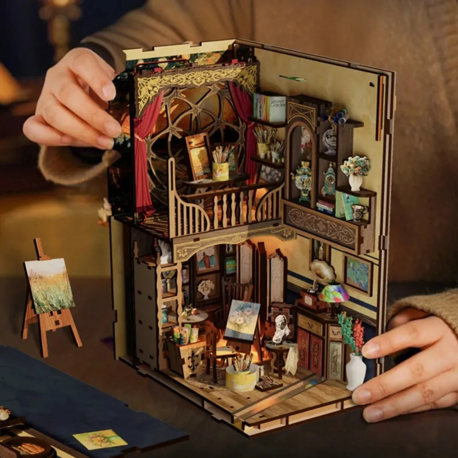 Van Gogh Book Nook | Sternennacht aus Saint-Rémy - Image 3