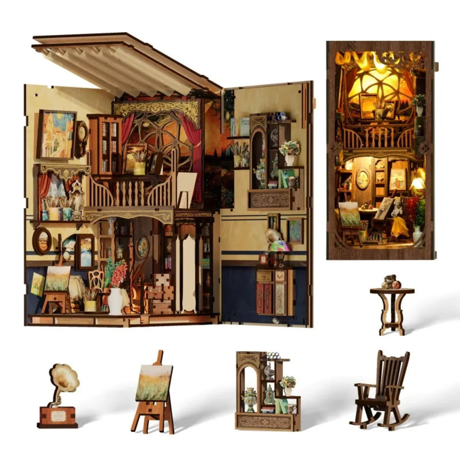 Van Gogh Book Nook | Sternennacht aus Saint-Rémy - Image 4